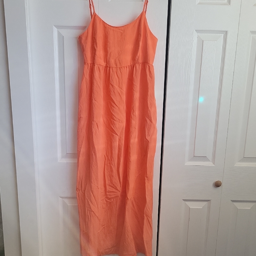 George Vibrant Orange Medi Dress